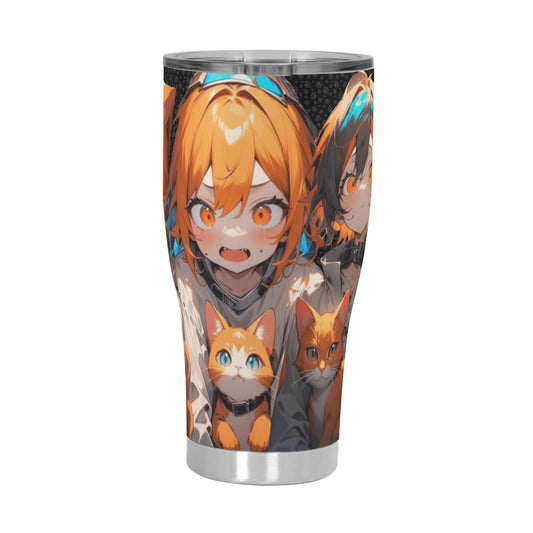 Stand out  with the  Crazy Cat Lady Stainless Steel Tumbler 30oz  available at Hey Nugget. Grab yours today!