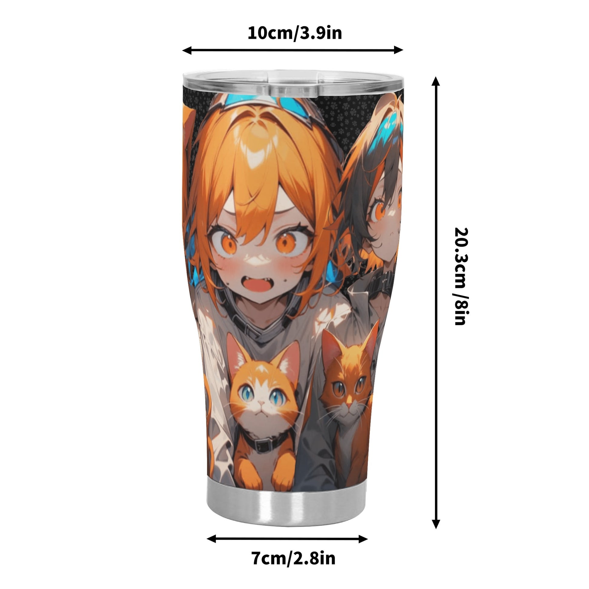 Stand out  with the  Crazy Cat Lady Stainless Steel Tumbler 30oz  available at Hey Nugget. Grab yours today!