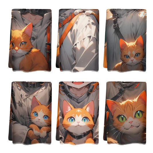 Stand out  with the  Crazy Cat Lay Hand Towels 6 Pcs  available at Hey Nugget. Grab yours today!