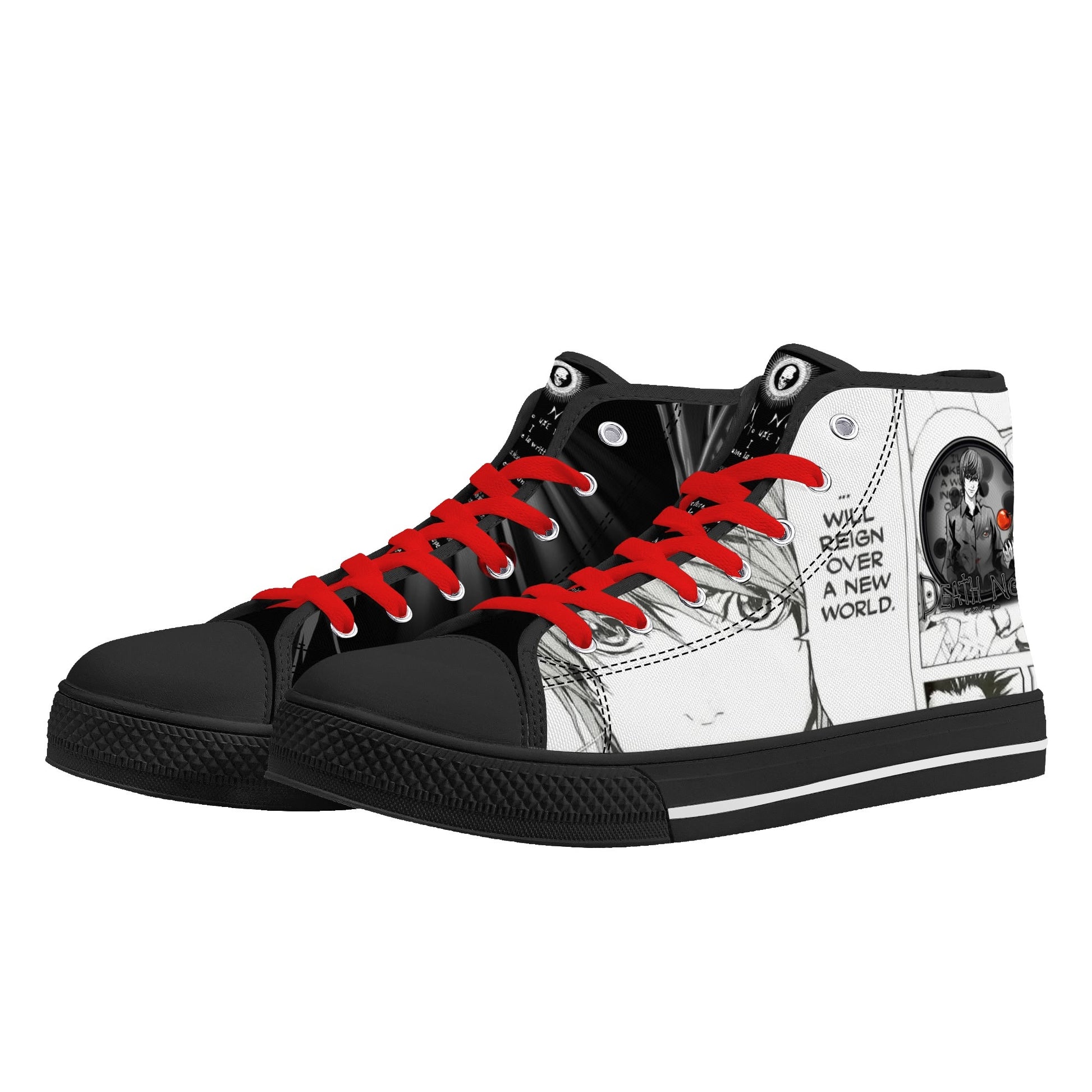 Stand out  with the  DN Anime Mens High Top Canvas Shoes  available at Hey Nugget. Grab yours today!