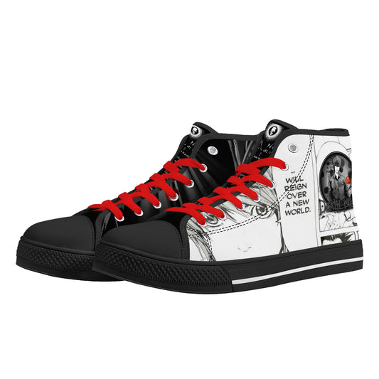 Stand out  with the  DN Anime Mens High Top Canvas Shoes  available at Hey Nugget. Grab yours today!