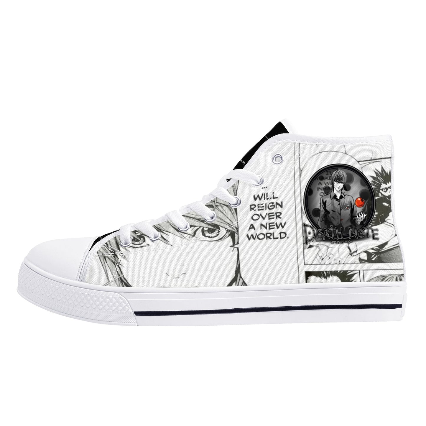 Stand out  with the  DN Anime Mens High Top Canvas Shoes  available at Hey Nugget. Grab yours today!