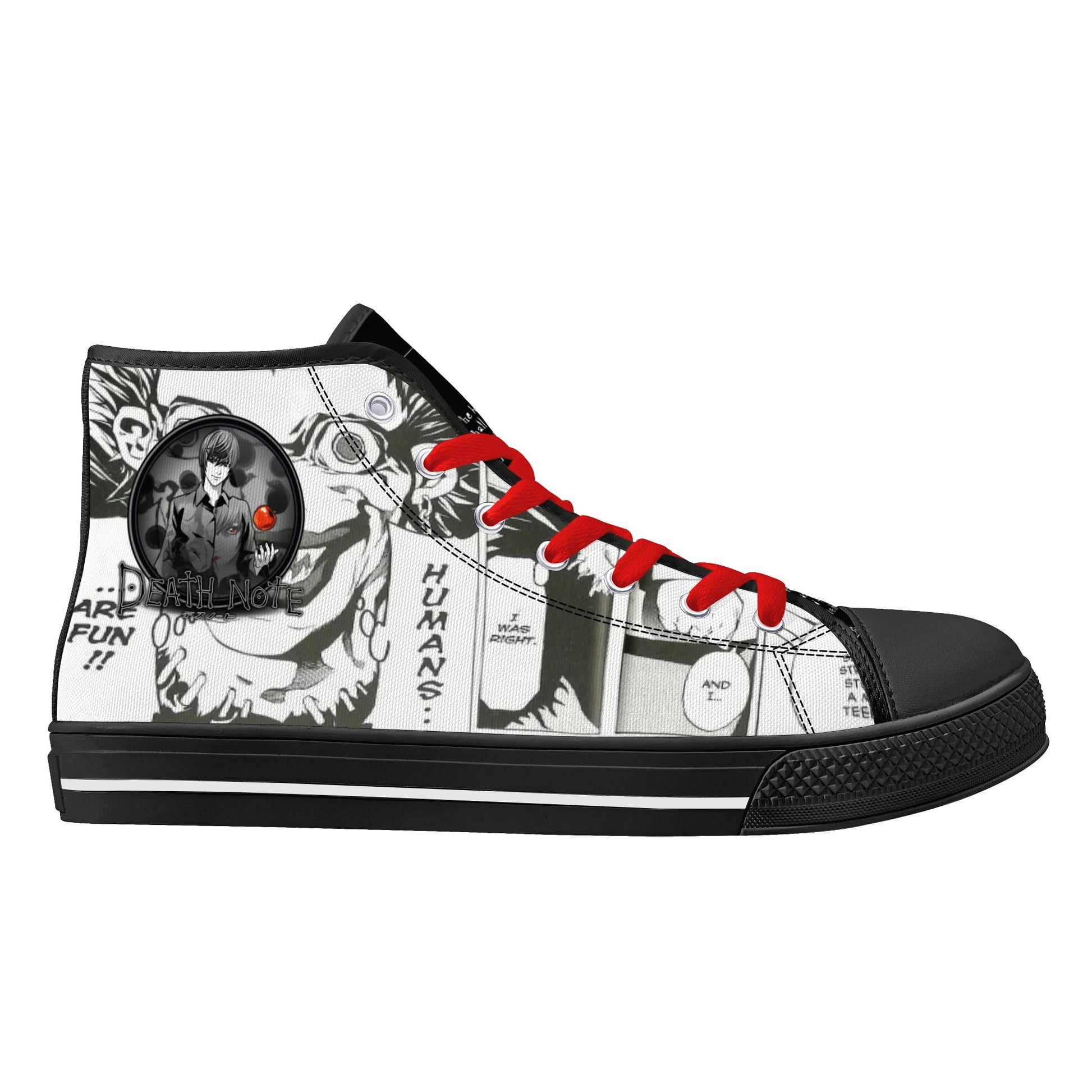 Stand out  with the  DN Anime Mens High Top Canvas Shoes  available at Hey Nugget. Grab yours today!