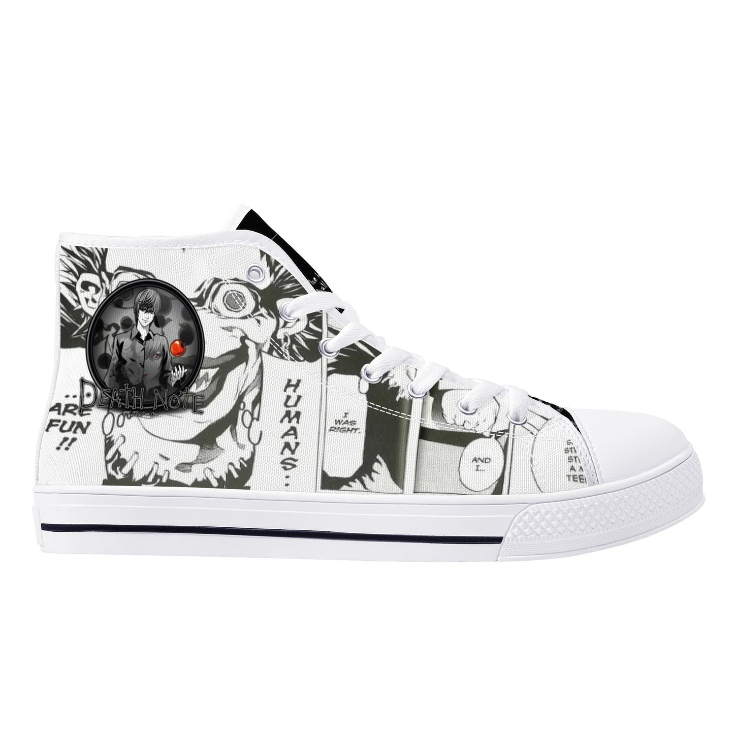 Stand out  with the  DN Anime Mens High Top Canvas Shoes  available at Hey Nugget. Grab yours today!