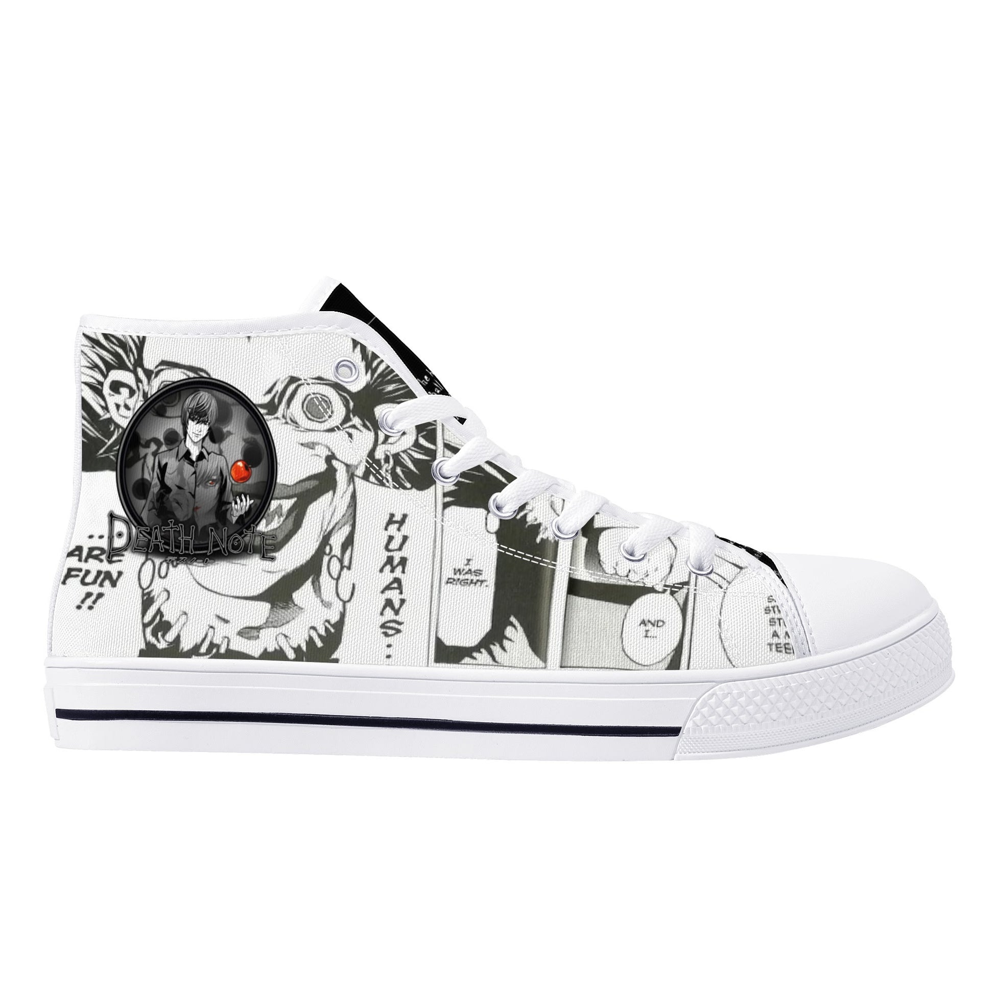 Stand out  with the  DN Anime Mens High Top Canvas Shoes  available at Hey Nugget. Grab yours today!