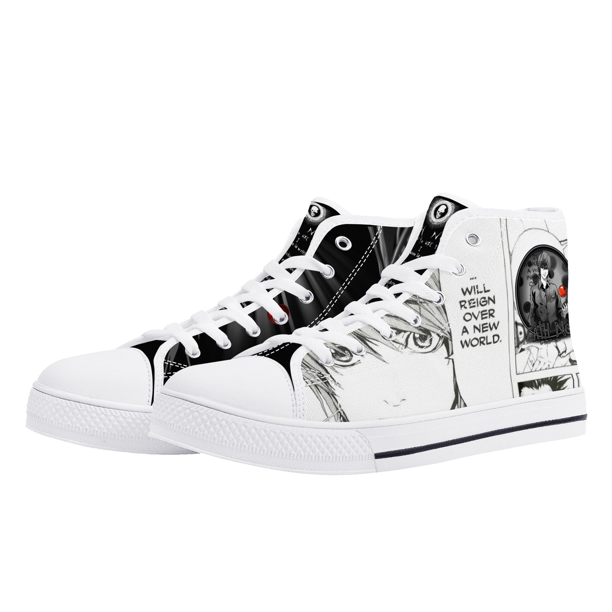 Stand out  with the  DN Anime Mens High Top Canvas Shoes  available at Hey Nugget. Grab yours today!