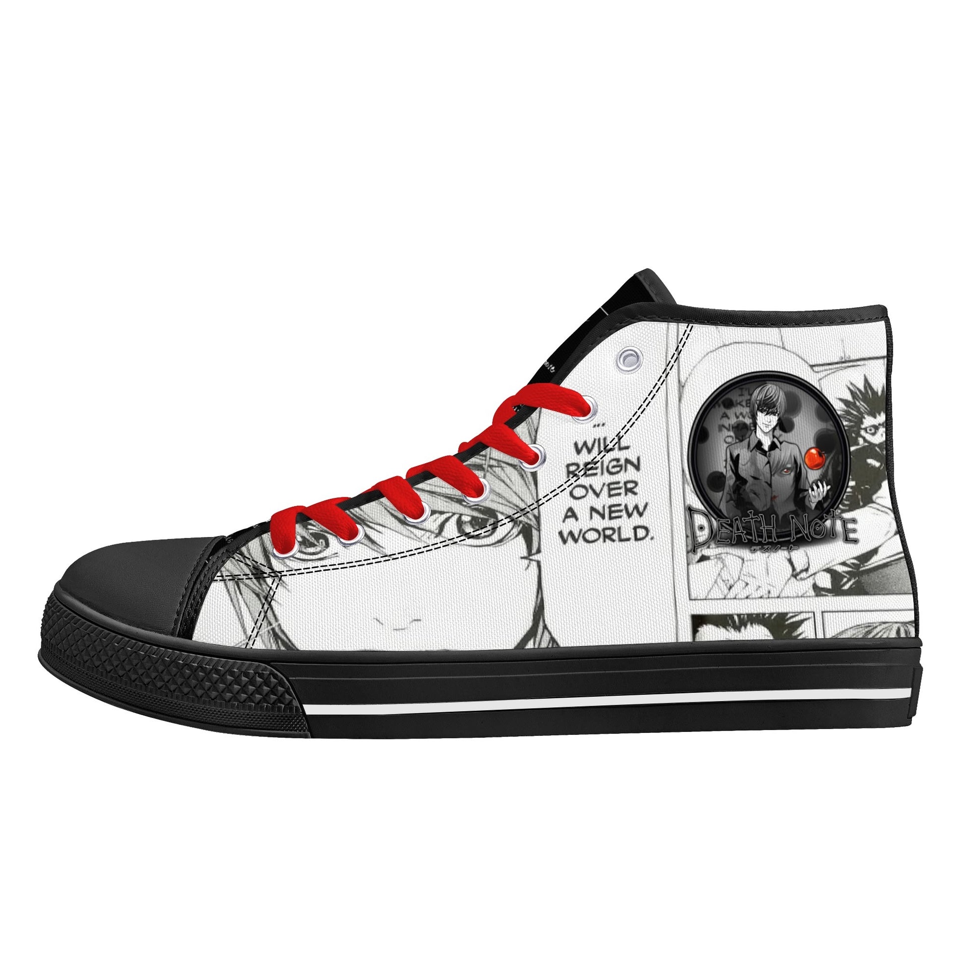 Stand out  with the  DN Anime Mens High Top Canvas Shoes  available at Hey Nugget. Grab yours today!