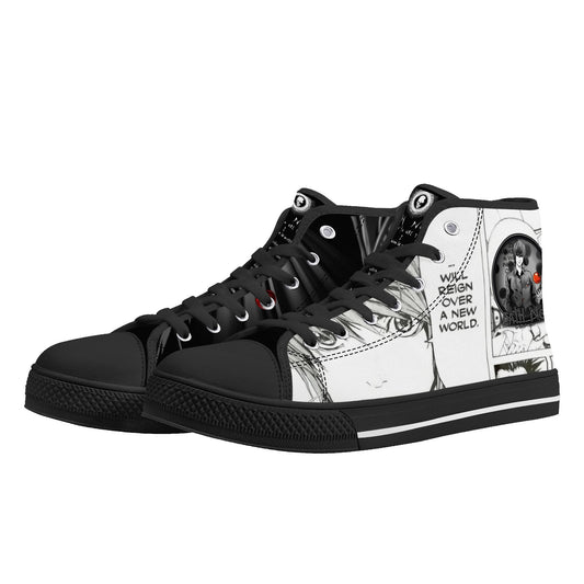 Stand out  with the  DN Anime Womens High Top Canvas Shoes  available at Hey Nugget. Grab yours today!