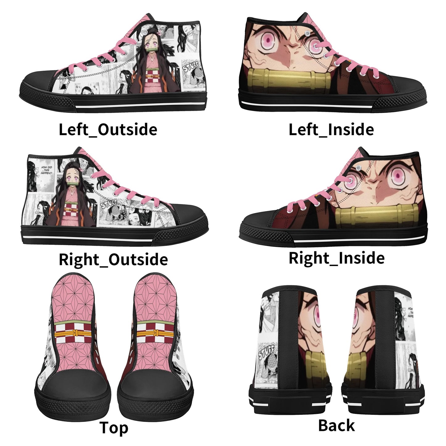 Stand out  with the  DS Anime Womens High Top Canvas Shoes  available at Hey Nugget. Grab yours today!