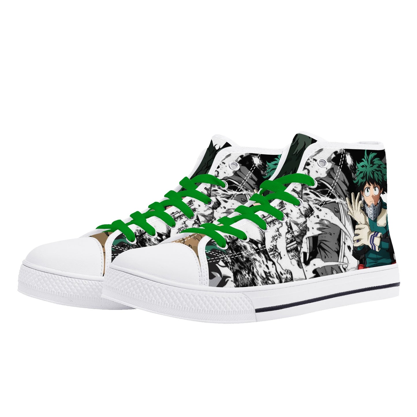 Stand out  with the  MHA Anime Mens High Top Canvas Shoes  available at Hey Nugget. Grab yours today!