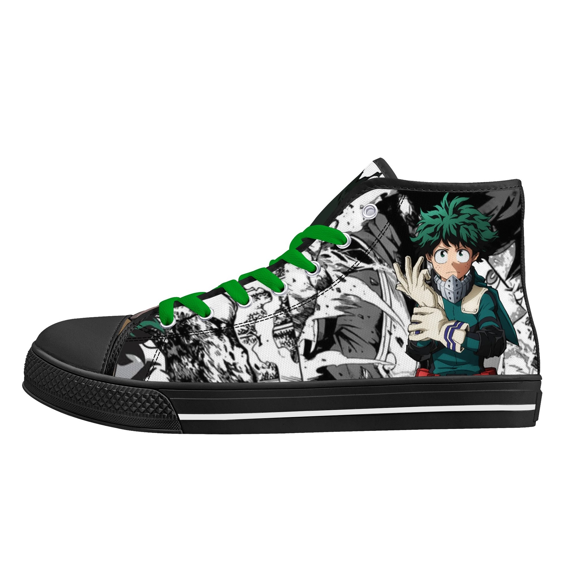 Stand out  with the  MHA Anime Mens High Top Canvas Shoes  available at Hey Nugget. Grab yours today!