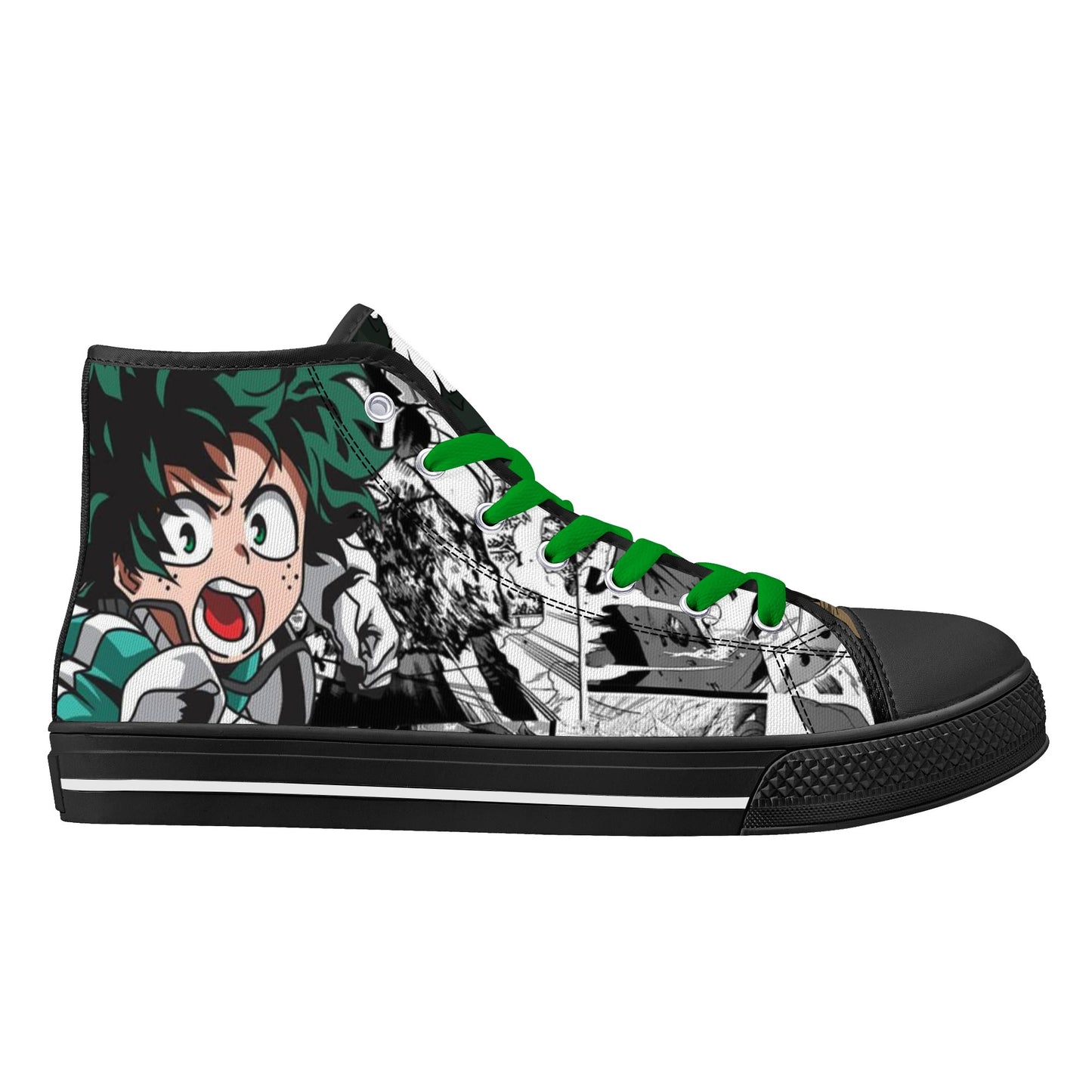 Stand out  with the  MHA Anime Mens High Top Canvas Shoes  available at Hey Nugget. Grab yours today!