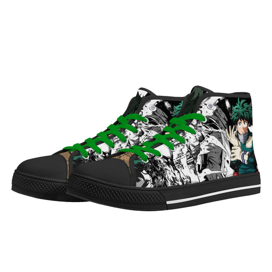 Stand out  with the  MHA Anime Mens High Top Canvas Shoes  available at Hey Nugget. Grab yours today!