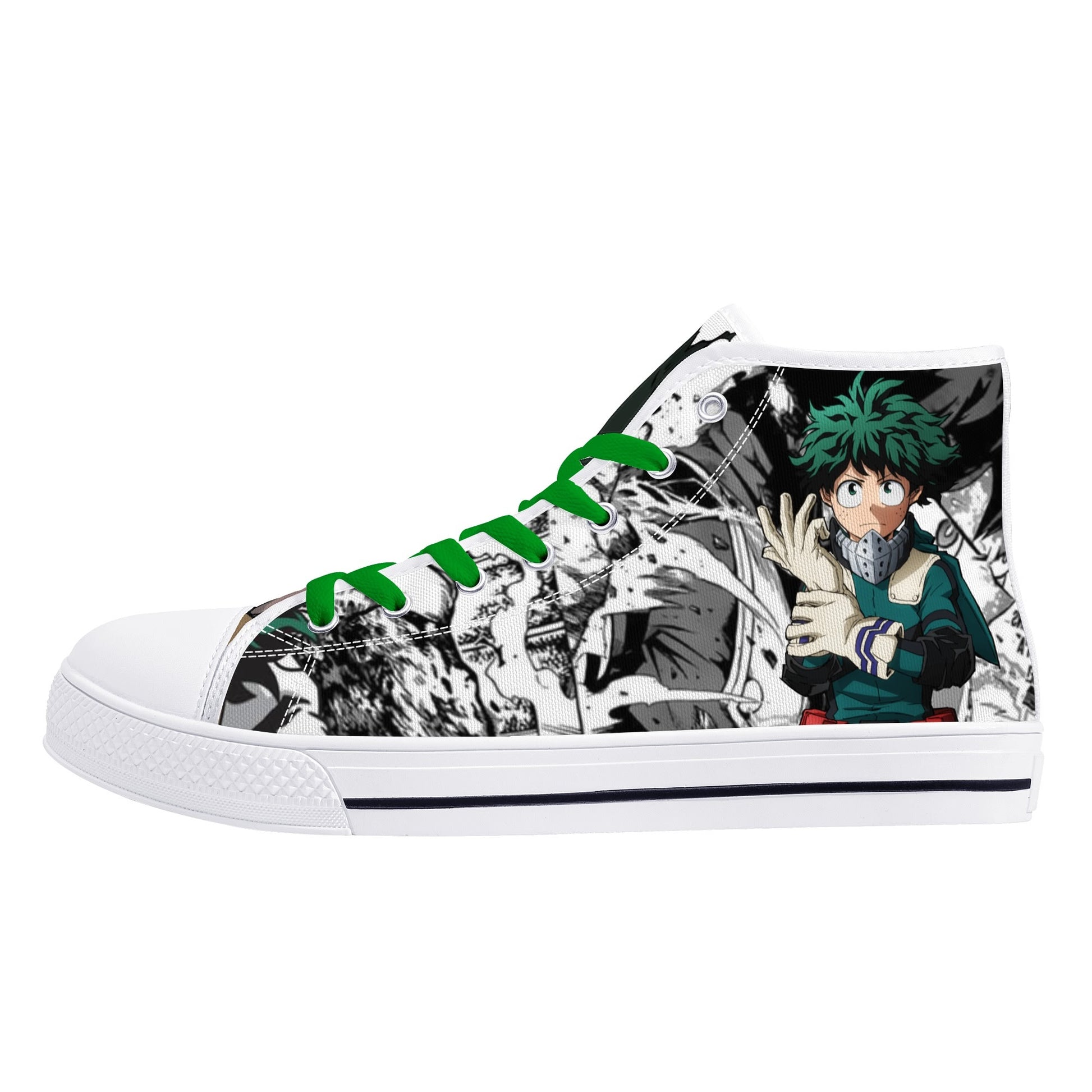 Stand out  with the  MHA Anime Mens High Top Canvas Shoes  available at Hey Nugget. Grab yours today!