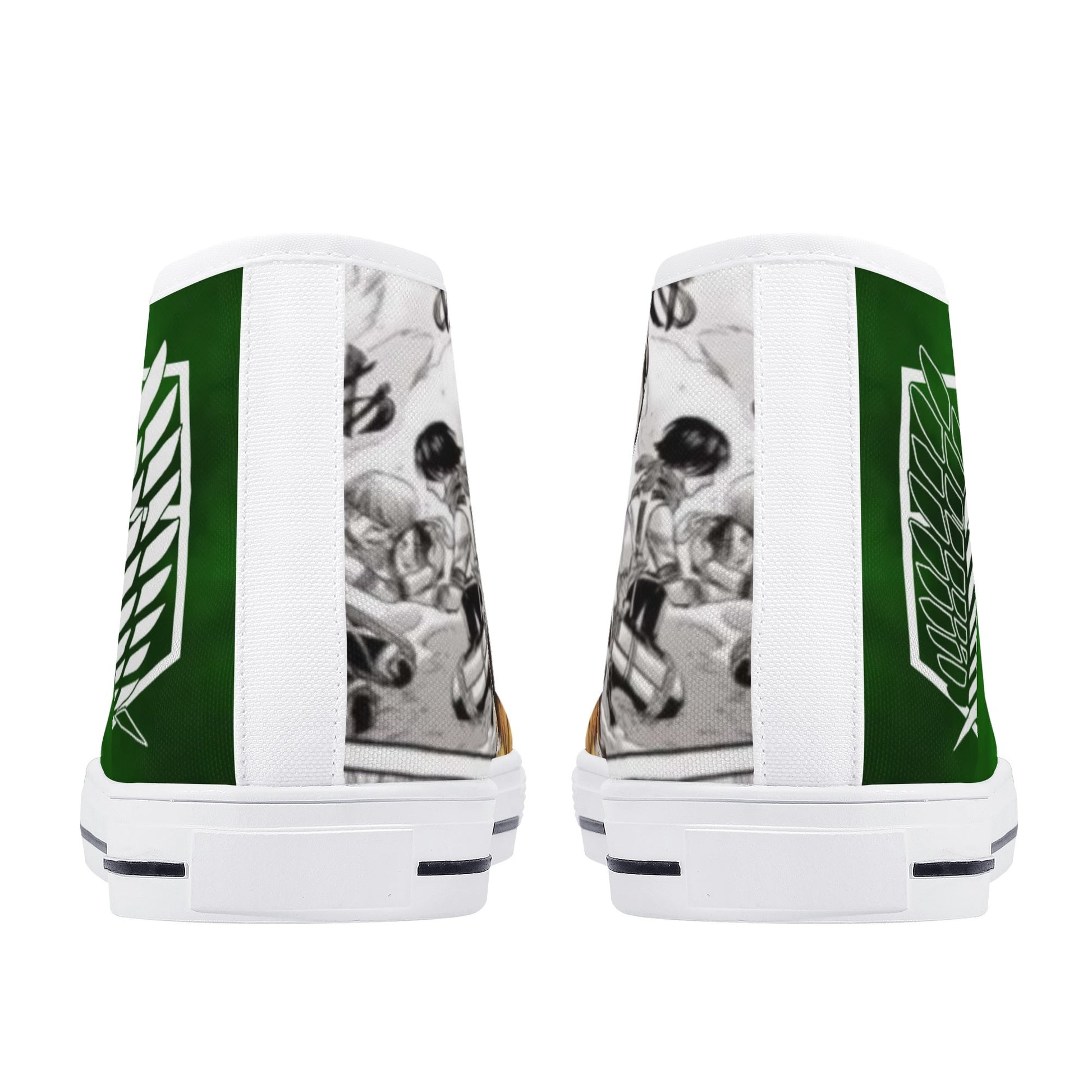 Stand out  with the  AOT Anime Mens High Top Canvas Shoes  available at Hey Nugget. Grab yours today!