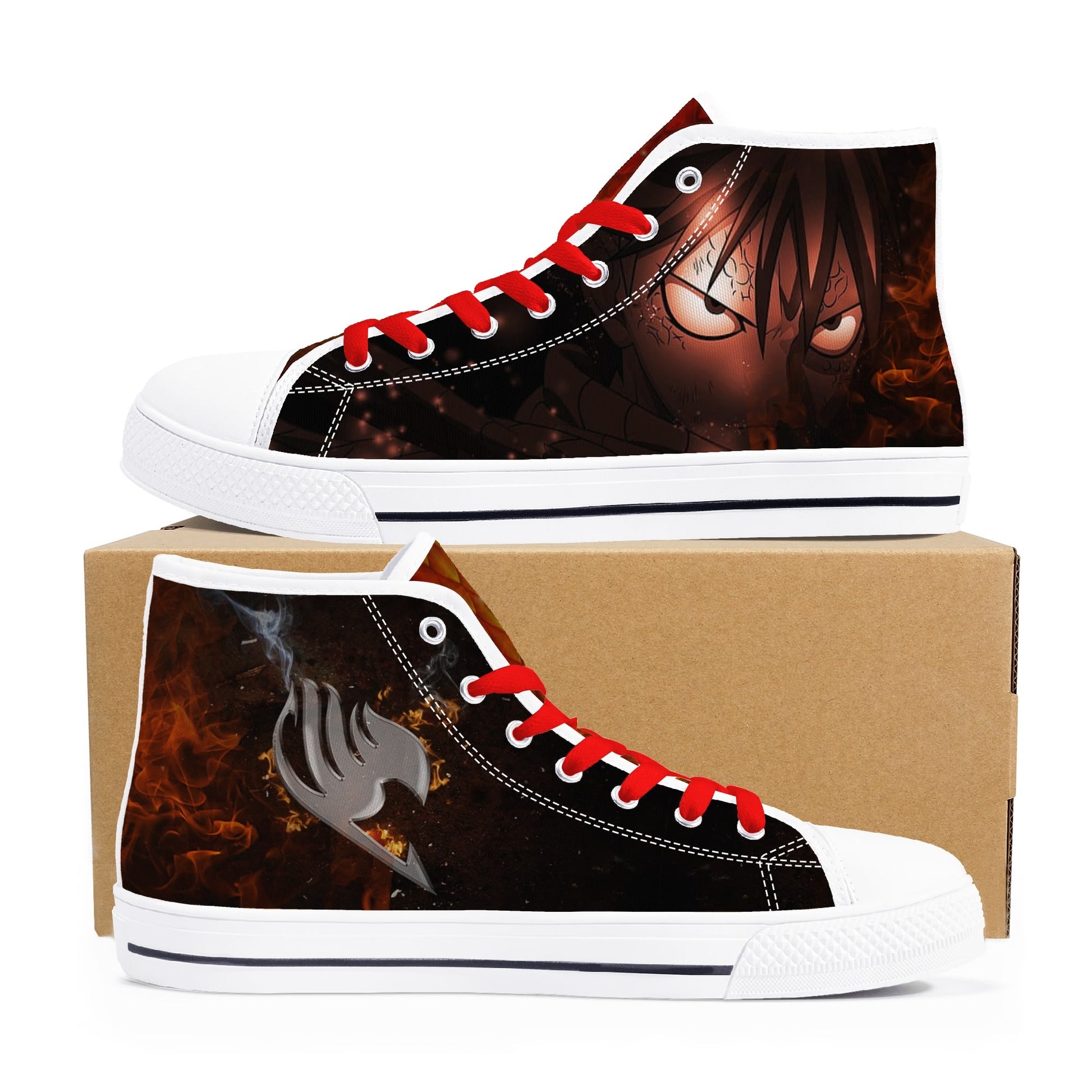 Stand out  with the  FT Anime Mens High Top Canvas Shoes  available at Hey Nugget. Grab yours today!