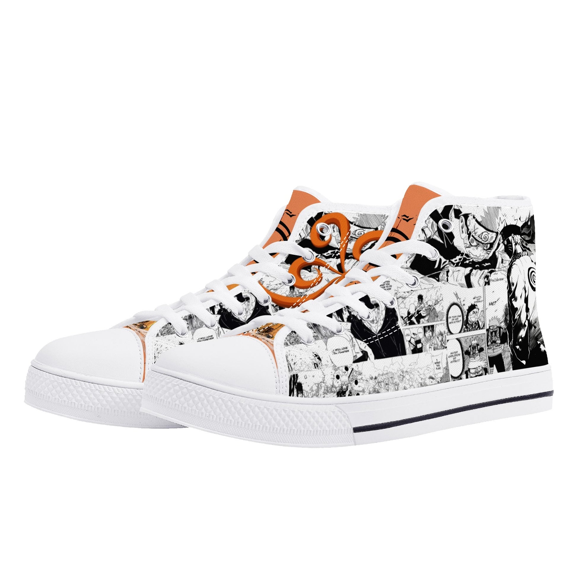 Stand out  with the  Ninja Anime Womens High Top Canvas Shoes  available at Hey Nugget. Grab yours today!