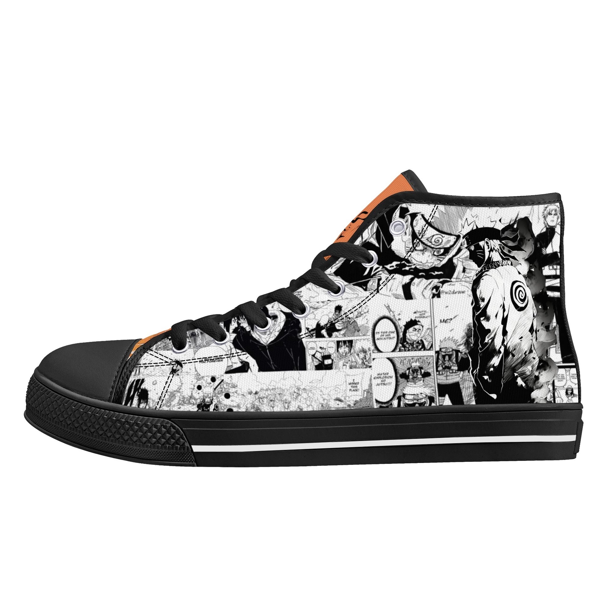 Stand out  with the  Ninja Anime Womens High Top Canvas Shoes  available at Hey Nugget. Grab yours today!