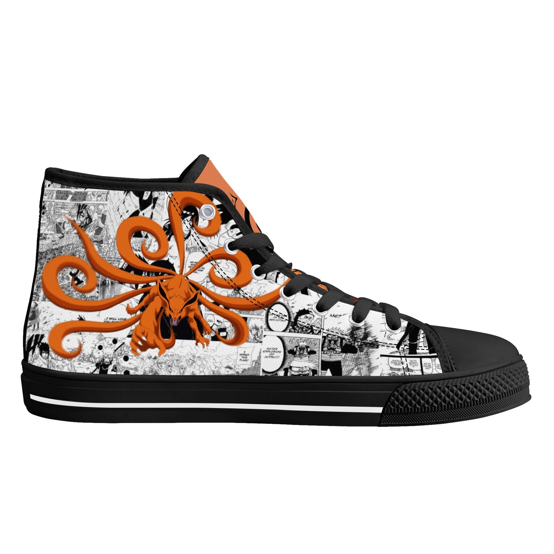 Stand out  with the  Ninja Anime Womens High Top Canvas Shoes  available at Hey Nugget. Grab yours today!