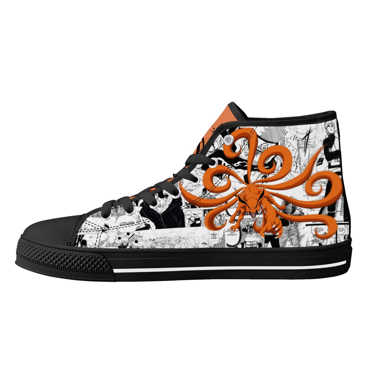 Stand out  with the  Ninja Anime Womens High Top Canvas Shoes  available at Hey Nugget. Grab yours today!