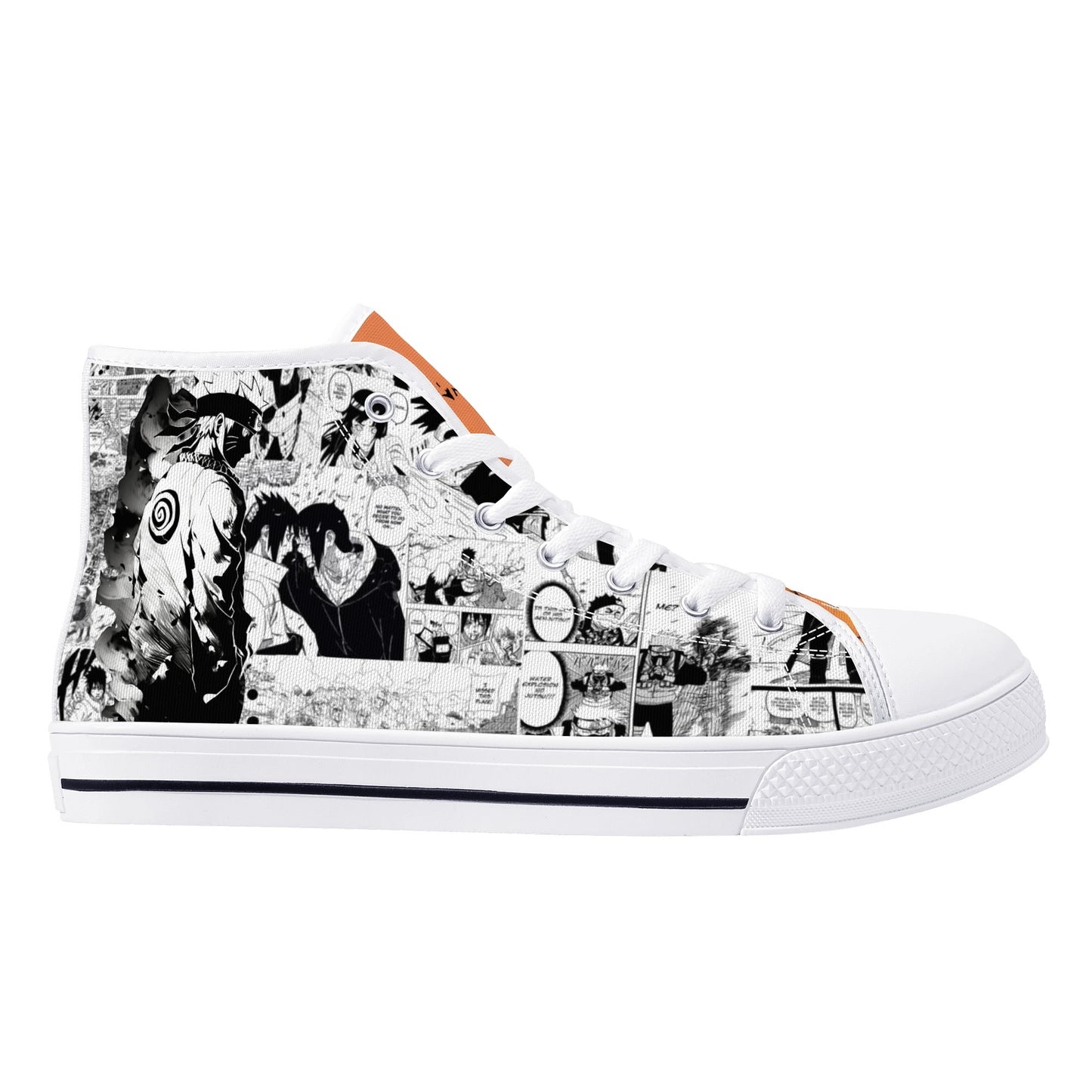 Stand out  with the  Ninja Anime Womens High Top Canvas Shoes  available at Hey Nugget. Grab yours today!