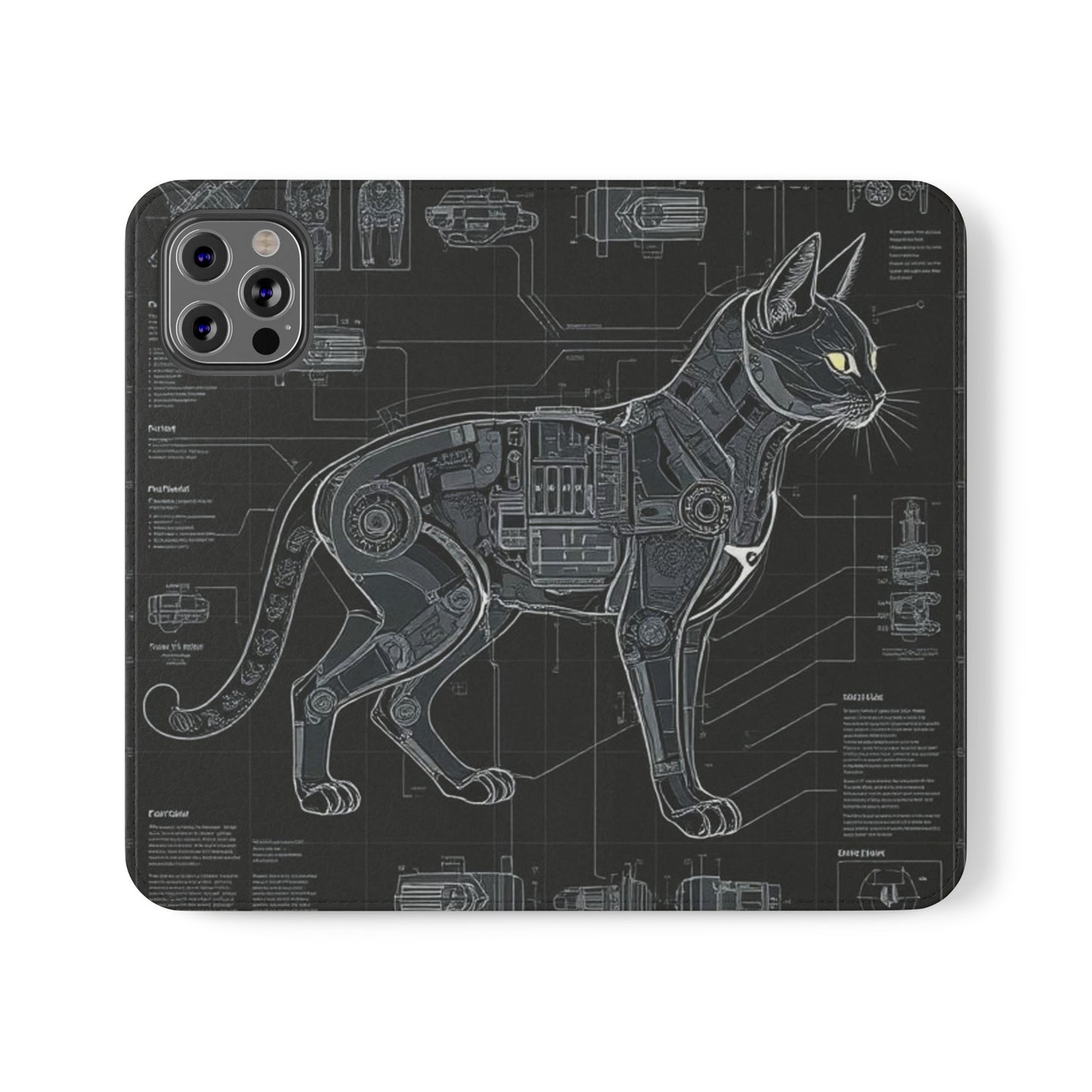 Cat Anatomy Flip Cases