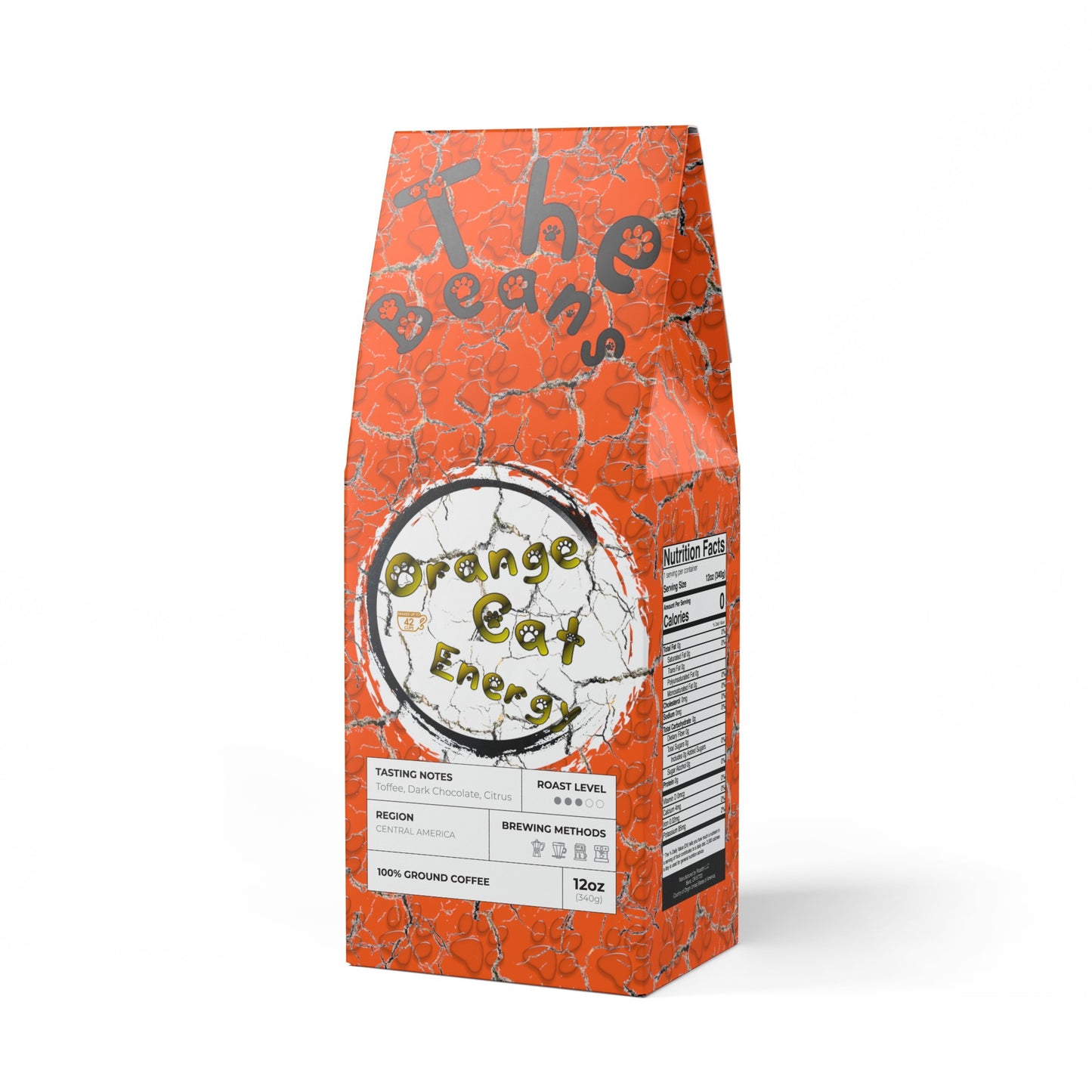 Stand out  with the  The Beans Orange Cat Energy (Medium Roast)  available at Hey Nugget. Grab yours today!