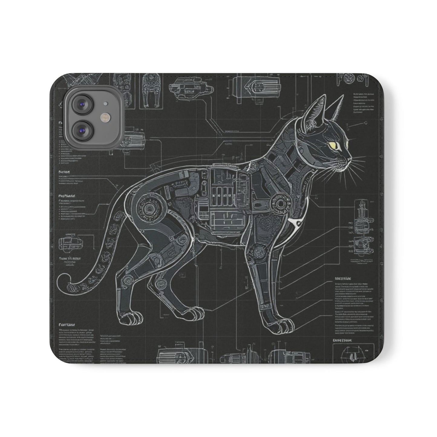 Cat Anatomy Flip Cases