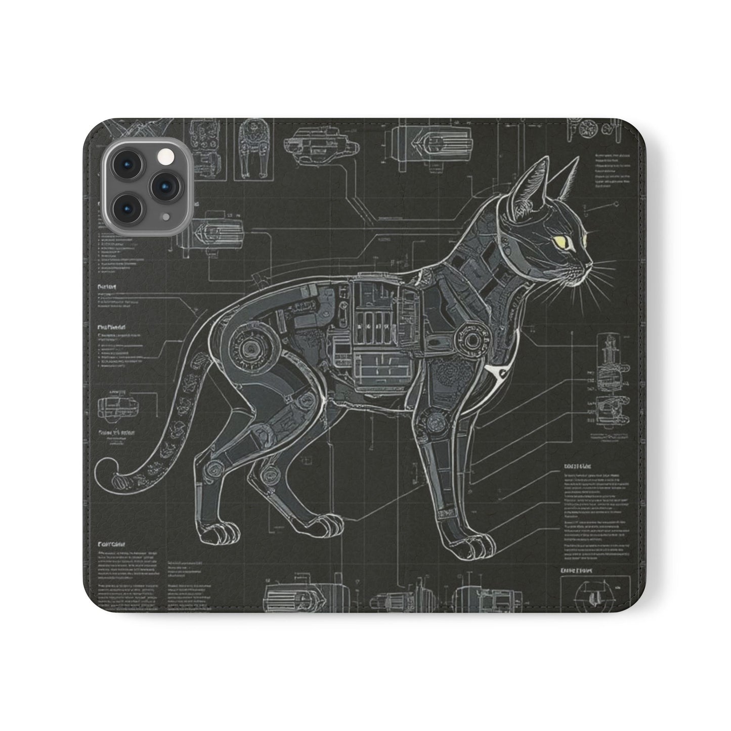 Cat Anatomy Flip Cases