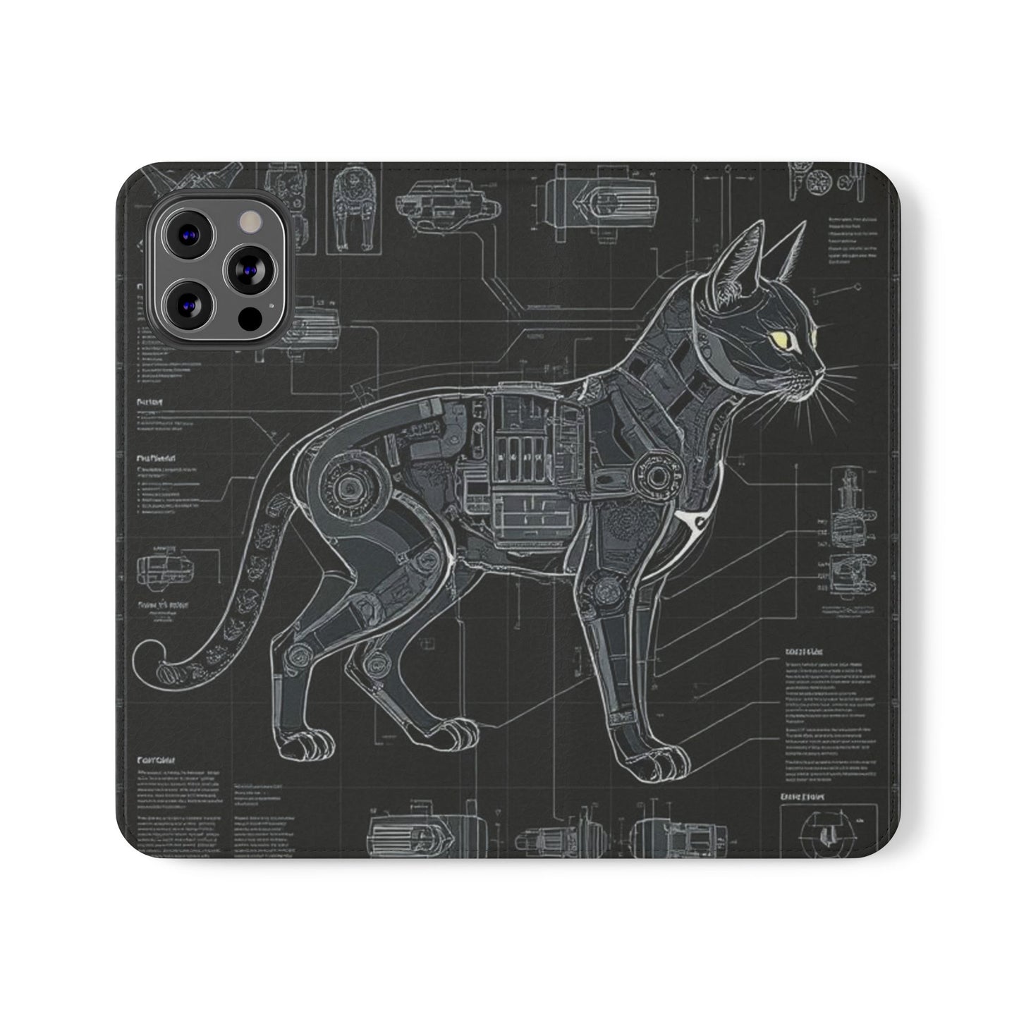 Cat Anatomy Flip Cases