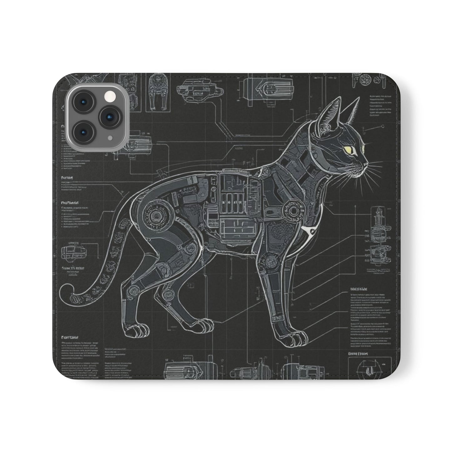 Cat Anatomy Flip Cases