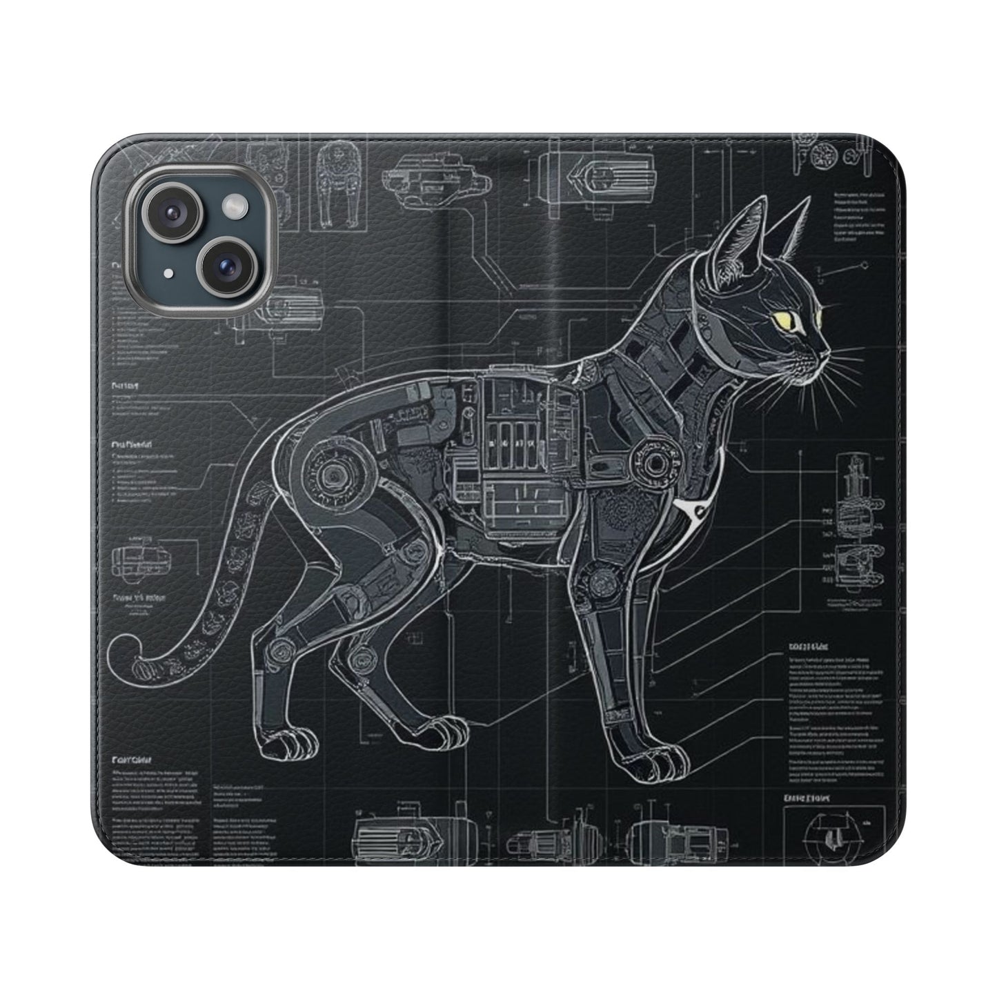 Cat Anatomy Flip Cases