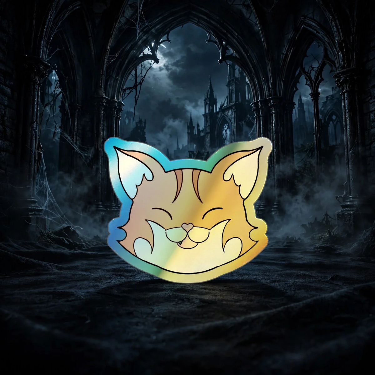 Stand out  with the  Holographic Die-cut Stickers  available at Hey Nugget. Grab yours today!