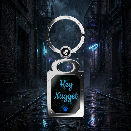 Stand out  with the  Rectangle Photo Keyring  available at Hey Nugget. Grab yours today!