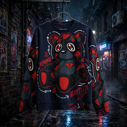 Stand out  with the  Young and Heartless Unisex Sweatshirt  available at Hey Nugget. Grab yours today!