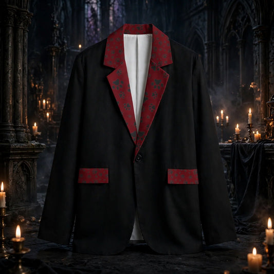 Stand out  with the  Men's Casual Flat Lapel Collar Blazer  available at Hey Nugget. Grab yours today!