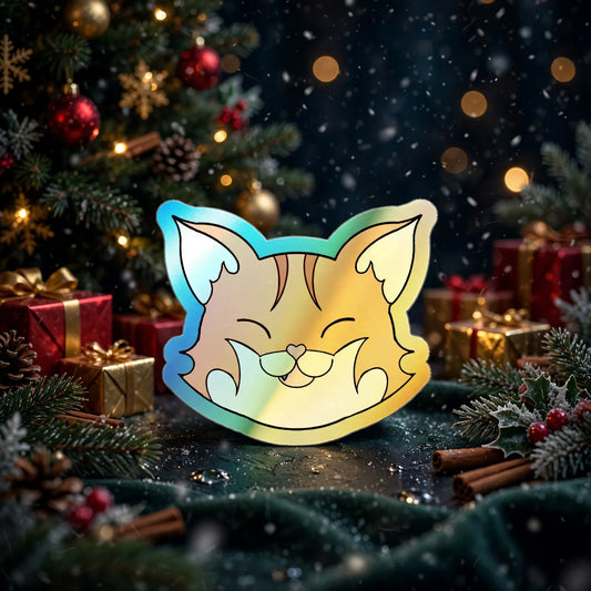 Stand out  with the  Holographic Die-cut Stickers  available at Hey Nugget. Grab yours today!