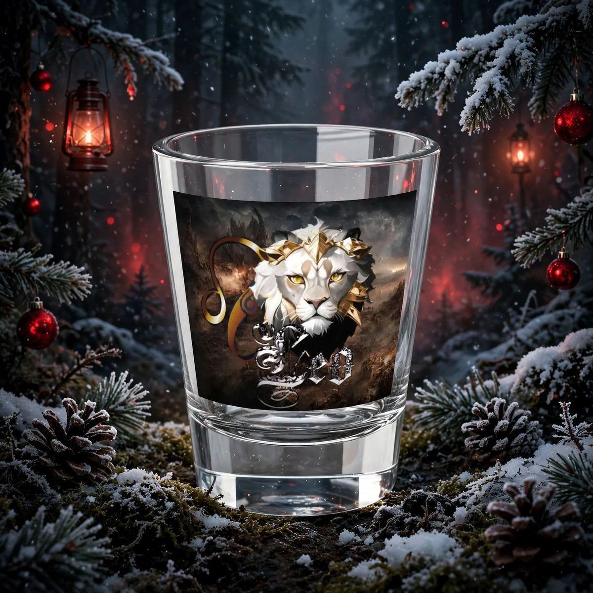 Stand out  with the  zodiac Leo Shot Glass, 1.5oz  available at Hey Nugget. Grab yours today!