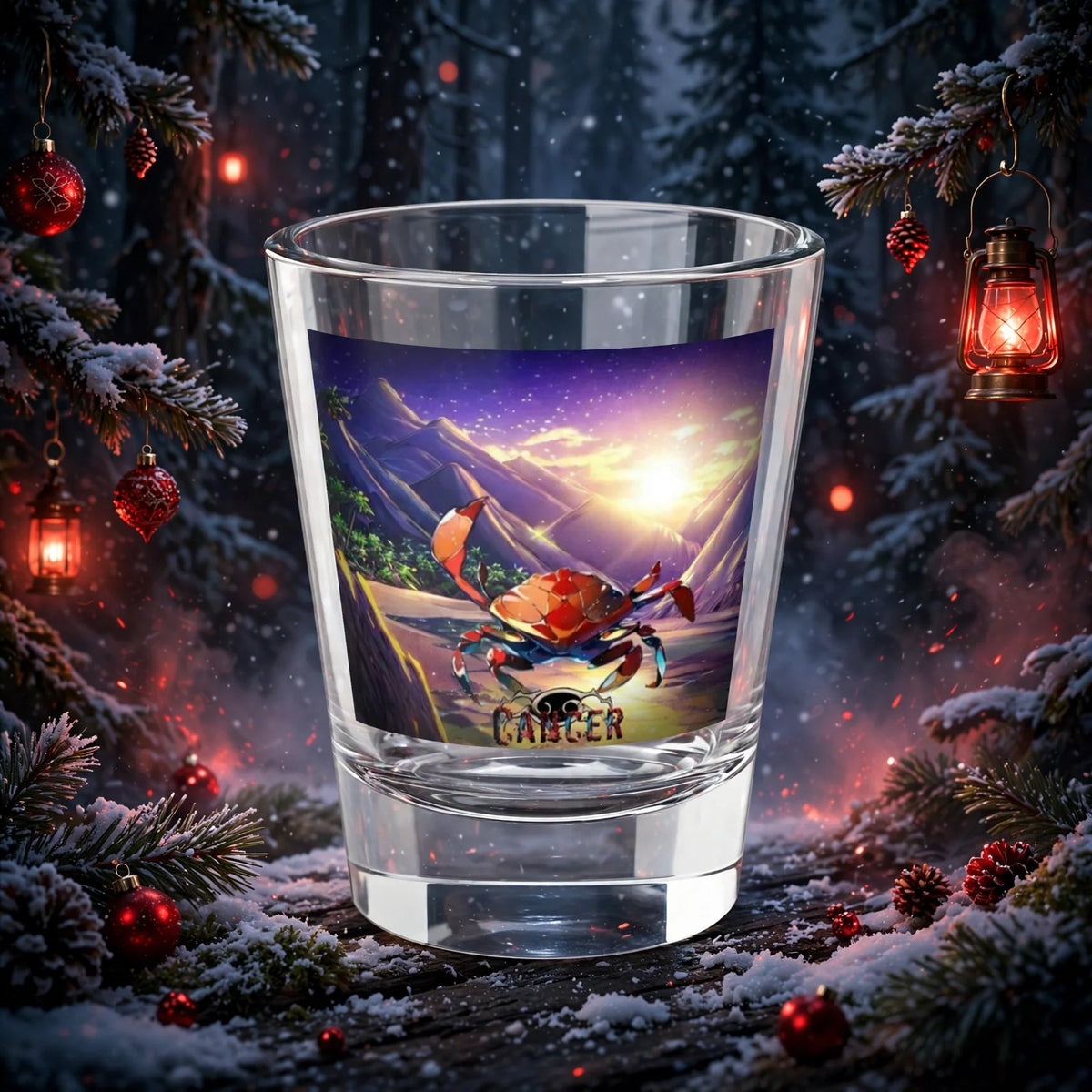 Stand out  with the  zodiac Cancer Shot Glass, 1.5oz  available at Hey Nugget. Grab yours today!