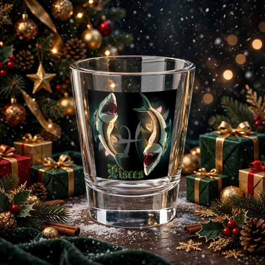 Stand out  with the  zodiac Pisces Shot Glass, 1.5oz  available at Hey Nugget. Grab yours today!