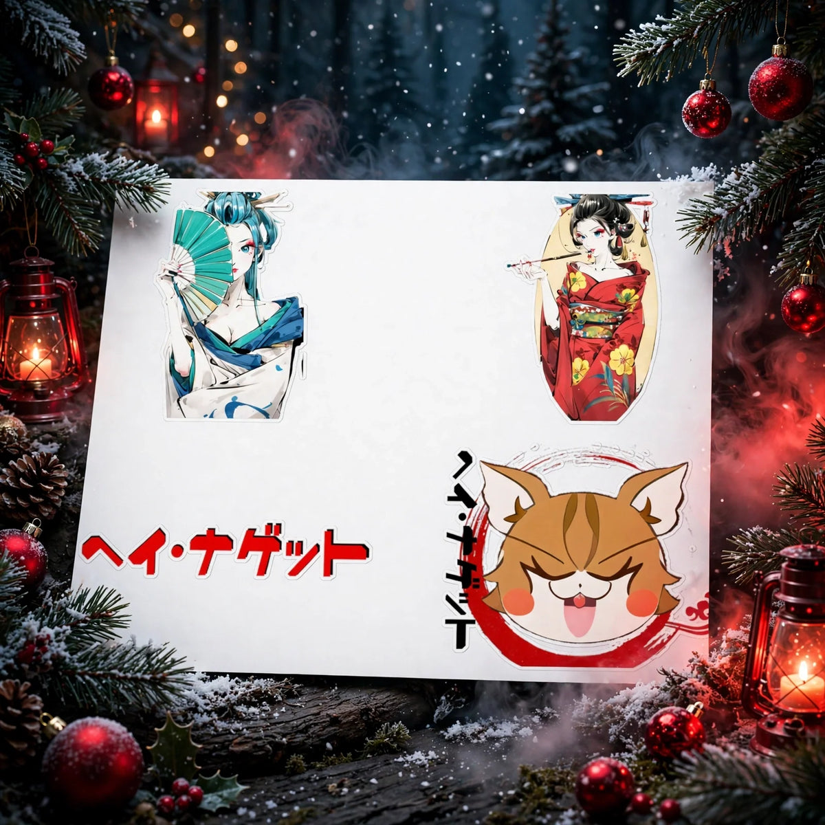 Stand out  with the  Tokyo NuggetSticker Sheets  available at Hey Nugget. Grab yours today!