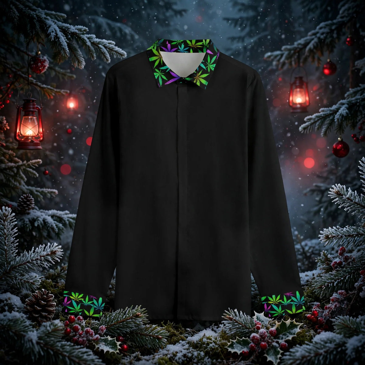 Stand out  with the  Good Vibes Men's Lapel Collar Shirt  available at Hey Nugget. Grab yours today!