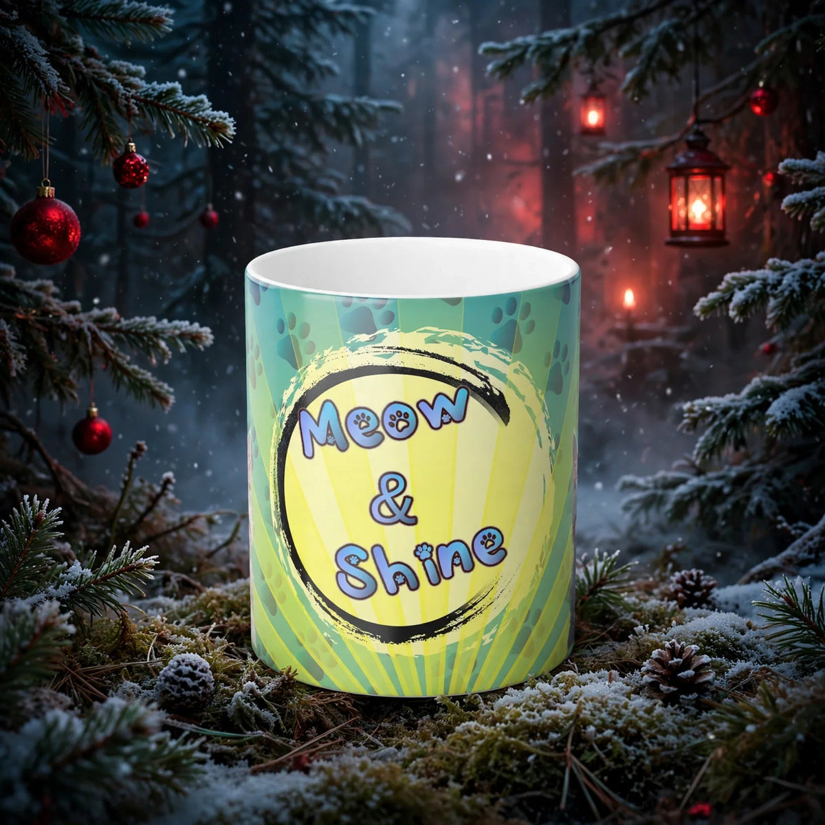 Stand out  with the  Meow and Shine Color Morphing Mug, 11oz  available at Hey Nugget. Grab yours today!