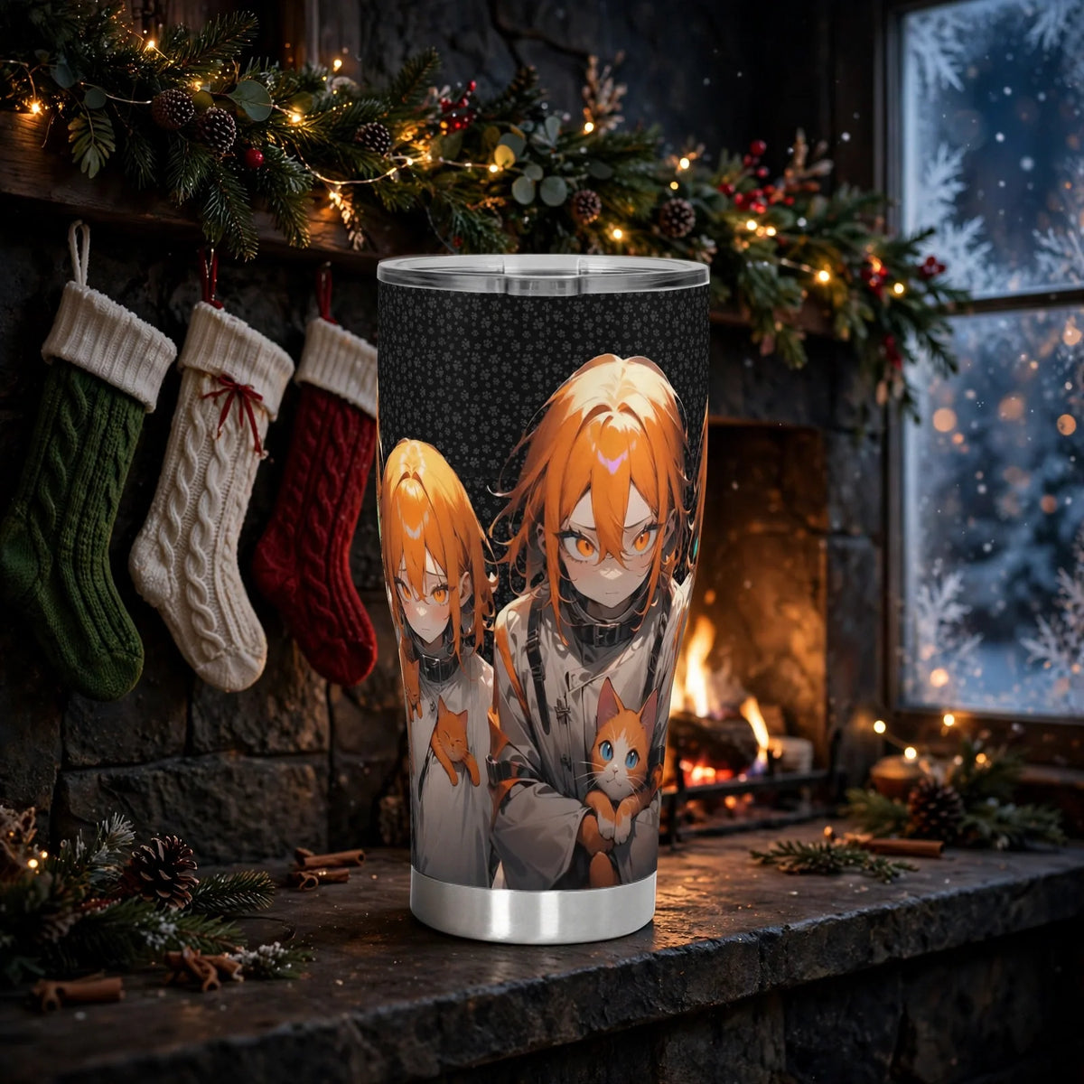 Stand out  with the  Crazy Cat Lady Stainless Steel Tumbler 30oz  available at Hey Nugget. Grab yours today!