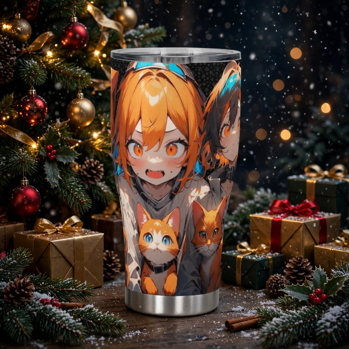 Stand out  with the  Crazy Cat Lady Stainless Steel Tumbler 30oz  available at Hey Nugget. Grab yours today!