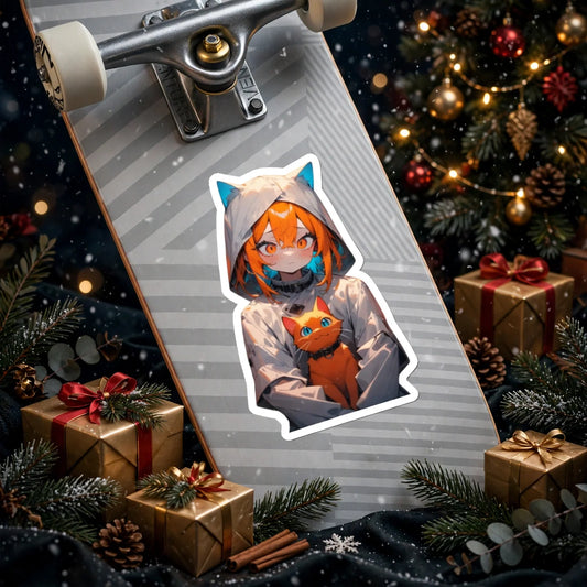 Stand out  with the  Crazy Cat Stickers  available at Hey Nugget. Grab yours today!
