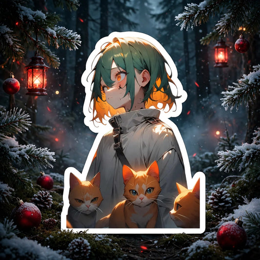 Stand out  with the  Crazy Cat Stickers  available at Hey Nugget. Grab yours today!