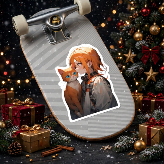 Stand out  with the  Crazy Cat Stickers  available at Hey Nugget. Grab yours today!