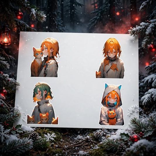 Stand out  with the  Crazy Cat Sticker Sheets  available at Hey Nugget. Grab yours today!