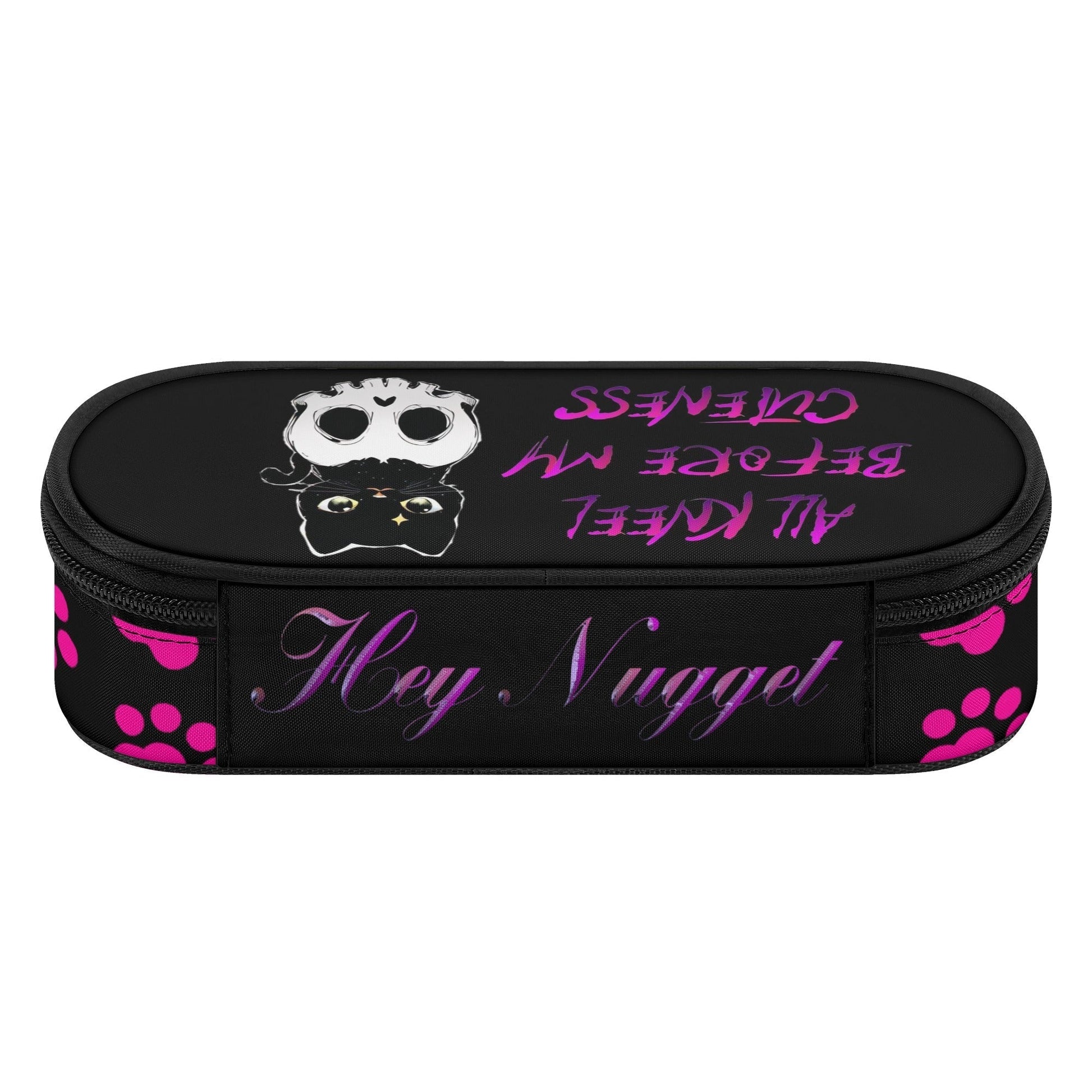 Stand out  with the  Kneel before my cuteness 3-Layer Pencil Case  available at Hey Nugget. Grab yours today!
